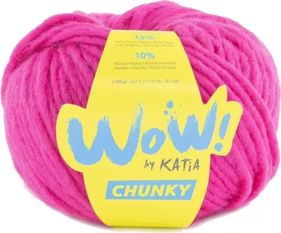 Immagine prodotto di Filato per maglieria Katia Wow Chunky 65 Fucsia