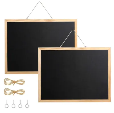 Immagine prodotto di Solidchoice - Set di 2 lavagne A3 con cornice in legno