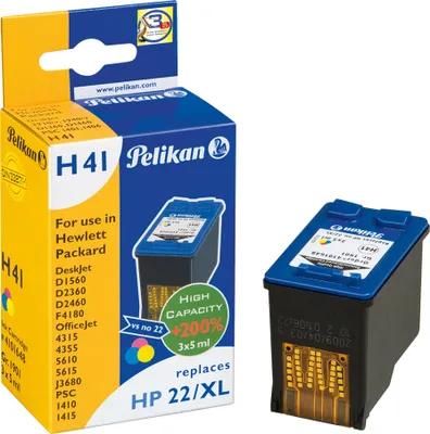 Productafbeelding van Pelikan H18 inktpatronen - Cyaan, Magenta, Geel - Inktjet - 260 pagina's - Verpakking van 1 stuk