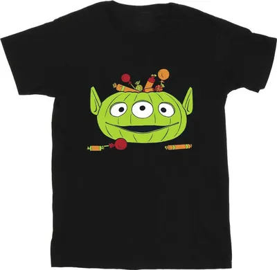 Produktbild von Toy Story - "Alien Pumpkin Basket" T-Shirt für Jungen, Baumwolle BI56561 (104) (Schwarz)