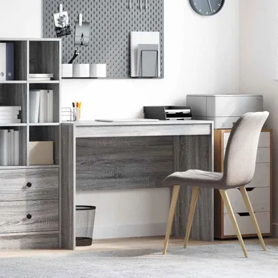 Image de Maison Exclusive - Bureau Sonoma gris 100 x 50 x 76 cm