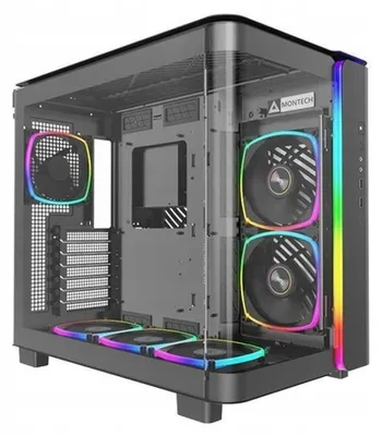 Obrázek produktu pro Montech King 95 PRO, Midi Tower, PC, Černá, ATX, Micro ATX, Mini-ITX, Temperované sklo, SPCC, Hraní