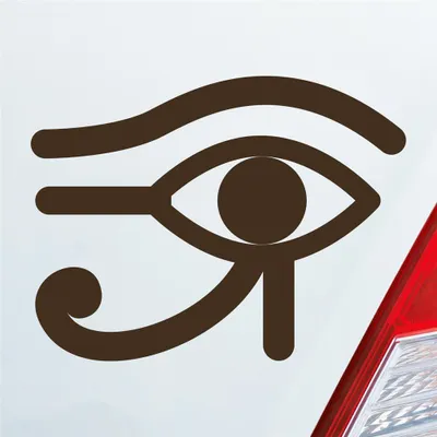 Produktbild von Auto Aufkleber Horusauge Udjat-Auge Auge Eye Ägypten Egypt Car 13x10 cm Braun Sticker Heckscheibenaufkleber