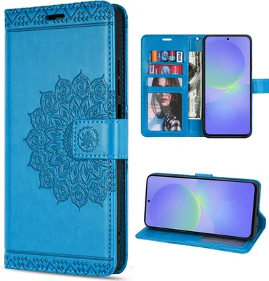 Produktbild von Hülle für Samsung Galaxy A36/ A56 Handy Tasche Case Schutzhülle Schale Etui BF Blau