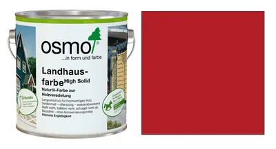 Produktbild von Osmo Landhausfarbe Karminrot 2,50 l - 11400128