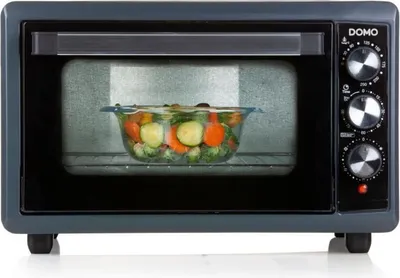 Obrázek produktu pro Domo DO518GO - 38 l - Schwarz - Blau - Freistehend - Drehregler - 30 - 250 °C - 90 min