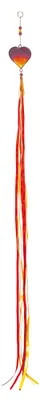 Produktbild von Feenwindspiel "Herz" Fiberglas rot-orange-gelb