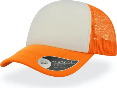 Produktbild von Atlantis RAPP | Original Trucker Cap - Farbe: White/Orange Fluo/Orange Fluo - Größe: One Size
