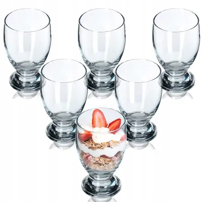 Produktbild von Kadax Dessertgläser Eisgläser 6er Set 300ml Elegant Glas