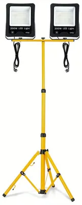 Immagine prodotto di Lampada da cantiere - Lampada da lavoro - Proiettore - Faro - Fareto LED - Potenza: 200W - Luce bianco caldo