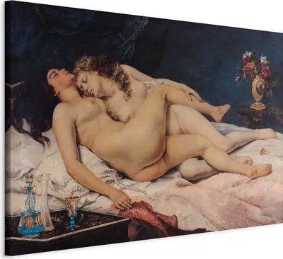 Produktbild von Italienischer Leinwand Leinwandbild - Sleeping 30x20 cm Reproduktionen l-E-10033-b-a