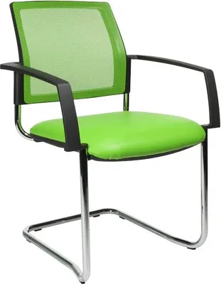 Produktbild von 2 Topstar Besucherstühle BtoB 20 BB490A S05 grün Stoff