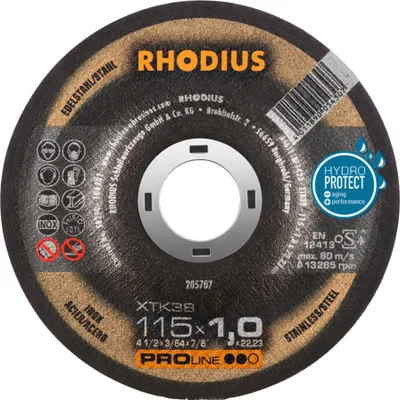 Produktbild von Rhodius Trennscheibe XTK 38 115x1,0x22,23mm Edelstahl Proline - 205707