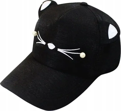 Produktbild von Baseballmütze - Katzenohren - Sonnenschutz - Atmungsaktiv - Universelle Größe - Verstellbarer Rücken - Schirmverlängerung 7,5 cm