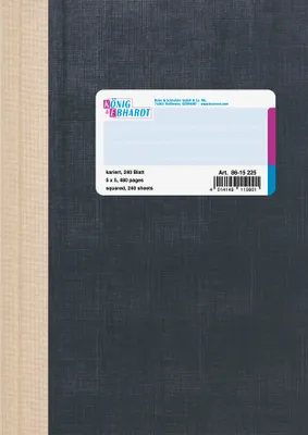 Produktbild von K&E Geschäftsbuch A5 kariert 2 40 Blatt 8615225