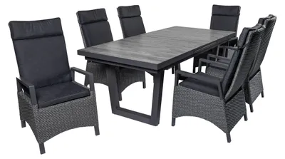 Produktbild von LC Garden »Keramo« Dining Set XII Sitzgruppe Gartenset grau-mix