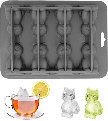 Image de Moule à glaçons en silicone à 8 compartiments pour boissons et desserts