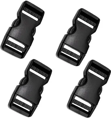 Imagen del producto de Cierres de nylon para correas de mochila, con hebillas de plástico ajustables, de 5 cm de diámetro interior
