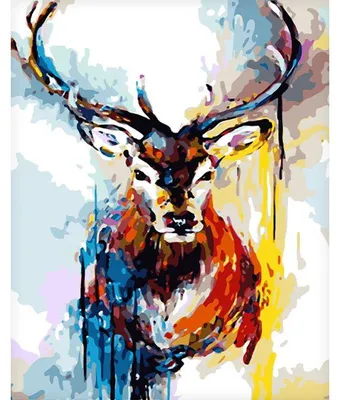Produktbild von Leinwandposter, Hirsch - 60 x 75 cm