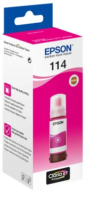 Produktbild von Epson 114 EcoTank Magenta ink bottle, Original, Magenta, Epson, EcoTank ET-8550, EcoTank ET-8500, Standardertrag, 70 ml