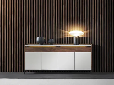 Immagine prodotto di Cassettiera di design credenza mobile basso scaffale soggiorno illuminato