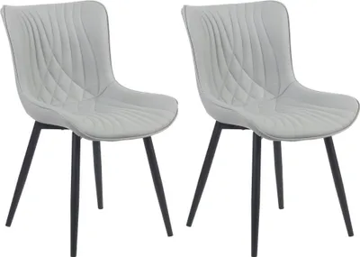 Image de Chaises de salle à manger (lot de 2) - Chaises de cuisine - Design ergonomique, confort exceptionnel