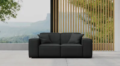 Produktbild von Kaiser Möbel, Gartenmöbel set, sofa 2 sitze für den Garten Terrasse, MALIBU den Hof, gemütliche, ODYSSEY Schwarz