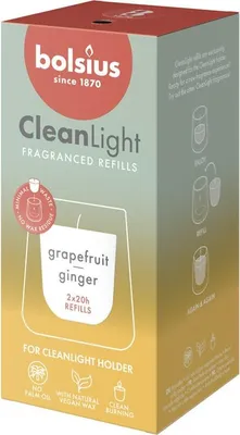 Produktbild von Bolsius Cleanlight Duft-Nachfüller 2er Pack Grapefruit & Ingwer