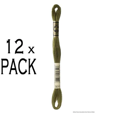 Produktbild von 12x DMC Stickgarn Mouline Special 117MC -3011, 6-fädig, 8m, VPE