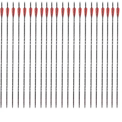 Zdjęcie produktu dla Strzały karbonowe, lekkie, 31,5 cala, Spine 500-550, H-24 szt