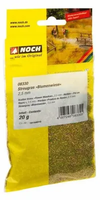 Streugras Blumenwiese mittelgrün, 20 g, Kunststoff