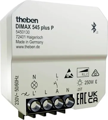 Obrázek produktu pro Univerzální stmívač Theben DIMAX 545 plus P šedý 5450130