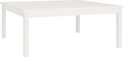 Obrázok produktu pre vidaXL Konferenčný stolík biely 100x100x40 cm Masívne borovicové drevo
