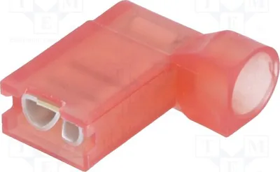 Obrázek produktu pro 10 kusů konektorů: ploché, 0,8 mm, samice, 4,8 mm, pro vodiče 0,3÷0,9 mm², izolované, 2-520337-2, izolované
