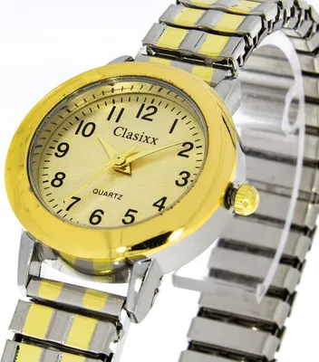 Produktbild von Damenuhr Classix mit Zugband Farbe bicolor 28mm