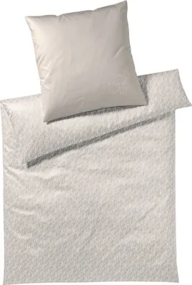 Produktbild von JOOP! Mako-Satin Bettwäsche-Garnitur Statement Farbe Sand Größe 155x220+80x80 AL