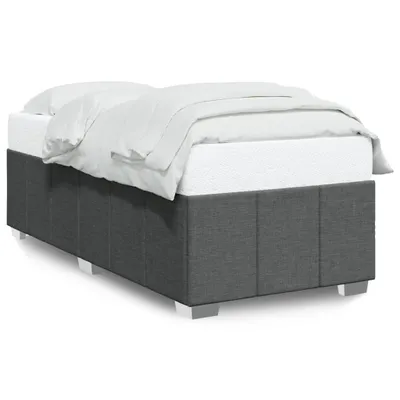 Immagine prodotto di vidaXL Struttura letto senza materasso grigio scuro 90x200 cm tessuto