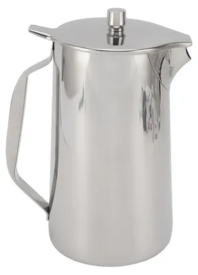 Produktbild von Edelstahl-Wasserkrug, 1,8 l, großes Fassungsvermögen, kalter Wasserkocher mit Deckel, verdicktes Getränk für Früchtetee