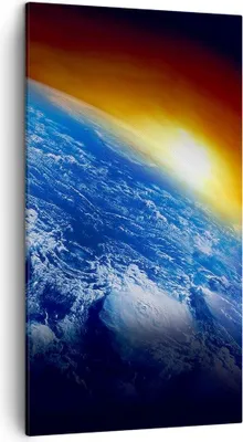 Produktbild von Bild auf Leinwand - Leinwandbild - Galaxie Erde Raum - 45x80cm - Wand Bild - Wanddeko - Wandbilder - Leinwanddruck - Bilder - Kunstdruck - Wanddekoration - Leinwand bilder - Wandkunst - PA45x80-2335