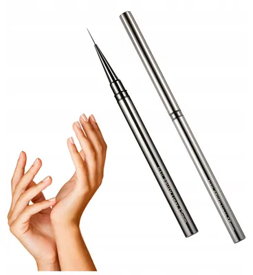 Produktbild von Maxim Nageldesign Pinsel dünn präzise 12mm grau