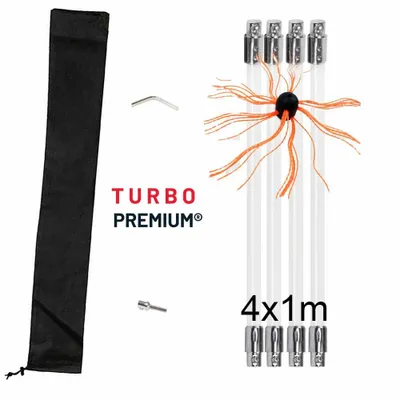 Obrázok produktu pre Rotačná kefa na čistenie komína  TURBO Premium® - 4m set