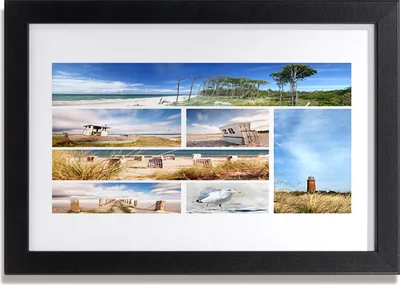Produktbild von Bild 30x20 MDF-Rahmen Wandkunst Meer Landschaft