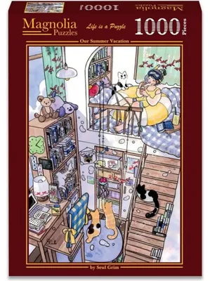 Immagine prodotto di MAGNOLIA Puzzle. Il nostro puzzle estivo, con un'immagine di bambole, contiene 1000 pezzi