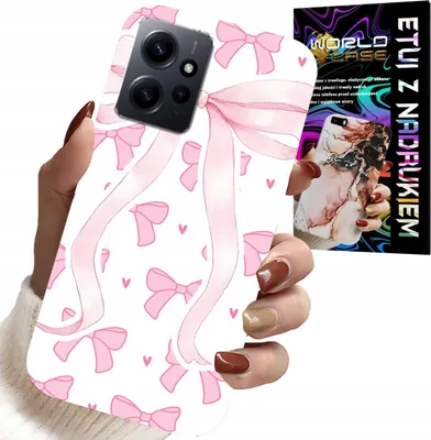 Produktbild von Fall Für Xiaomi Note 12 4G - Rosa Schleife Mode Designs Fall