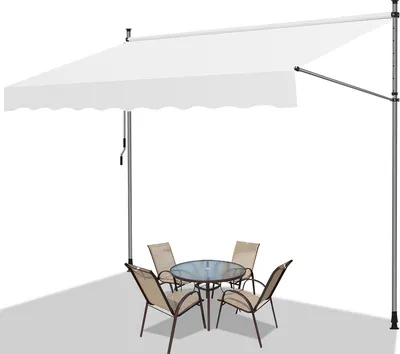 Obrázok produktu pre Jopassy markíza bez vŕtania svorka markíza balkónová markíza na terasu balkón 350cm krémová