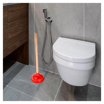 Produktbild von Toilettenpömpel mit Langem Griff für Effiziente Abflussreinigung