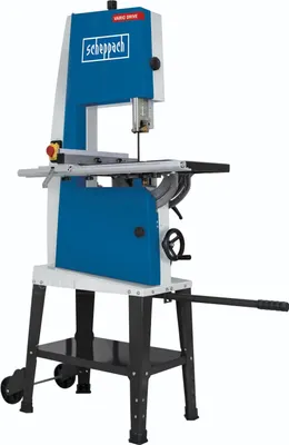 Obrázek produktu pro Pásová pila Scheppach BASA3 | 400V | 800W | světlá výška -, šířka 205mm / 306mm | stůl ze šedé litiny | nastavení stolu | podkladový rám a příčný řezací nástroj