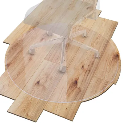 Obrázek produktu pro Průhledná protiskluzová podložka na podlahu, rozměry 149 x 149 cm