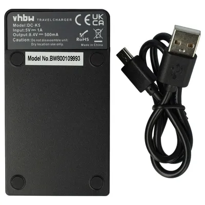 Produktbild von vhbw USB-C Ladegerät kompatibel mit Leica V-Lux 2, 3, 4 Kamera - Ladeschale + USB-C Kabel Ladeanzeige
