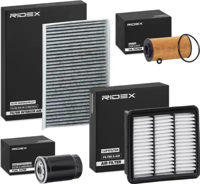 Produktbild von RIDEX Filterset Inspektionspaket Filtersatz für HYUNDAI i30 (FD) i30 CW (FD)
